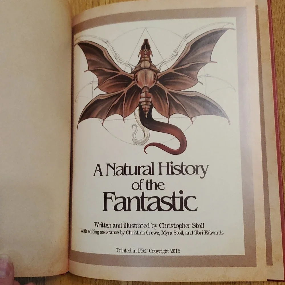 A Natural History Of The Fantastic‎ Hardcover Book By Christopher Stoll SIGNED